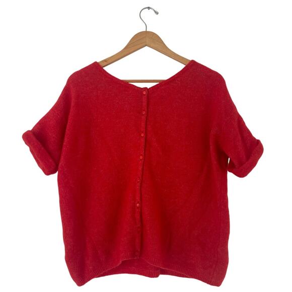 La Maille Sezane Merino Wool Scoop Neck Top Size Small - Picture 2 of 5